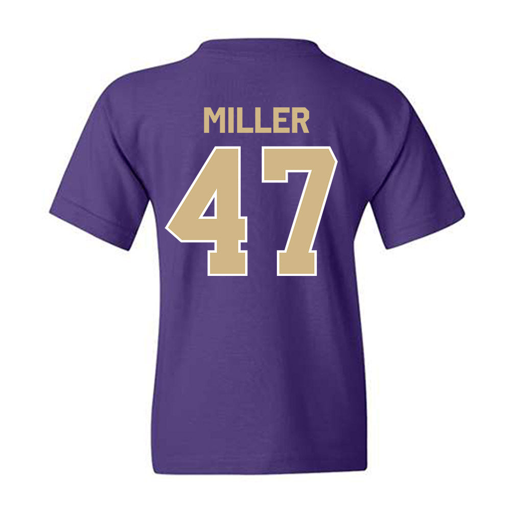 Washington - NCAA Baseball : Jay Miller - Classic Shersey Youth T-Shirt-1