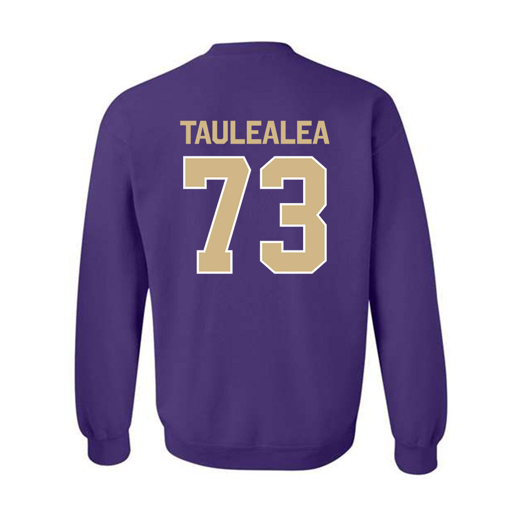 Washington - NCAA Football : Champ Taulealea - Classic Shersey Crewneck Sweatshirt-1