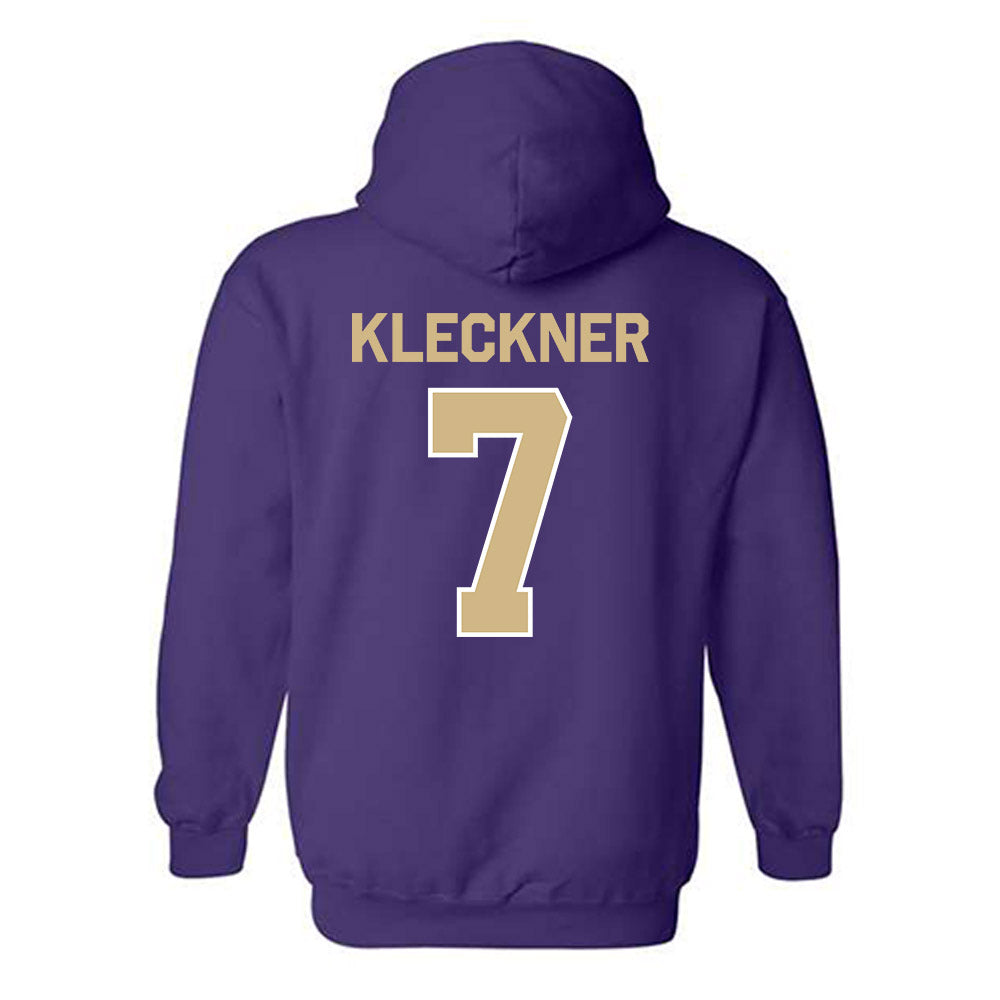 Washington - NCAA Women's Volleyball : Kylie Kleckner - Classic Shersey Hooded Sweatshirt-1