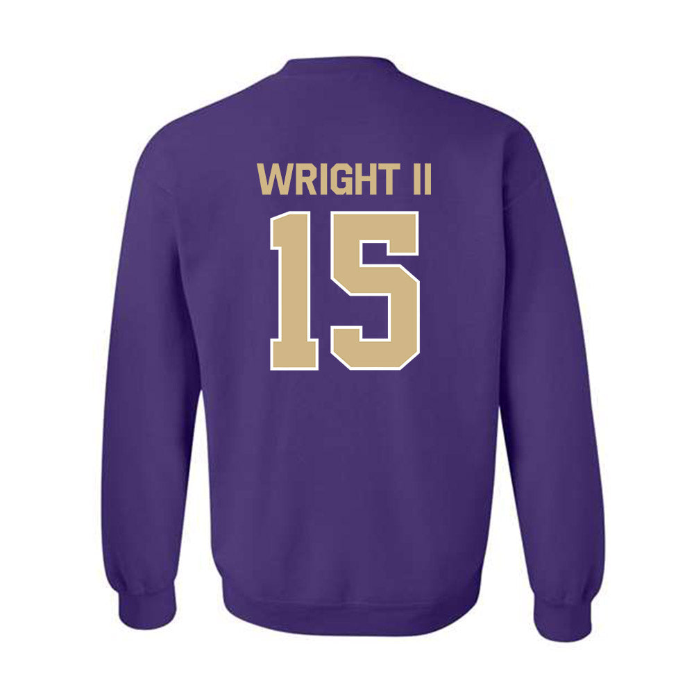 Washington - NCAA Football : Rahim Wright II - Classic Shersey Crewneck Sweatshirt-1