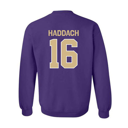 Washington - NCAA Women's Soccer : Nadira Haddach - Classic Shersey Crewneck Sweatshirt-1