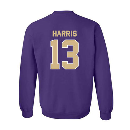 Washington - NCAA Football : Audric Harris - Classic Shersey Crewneck Sweatshirt-1