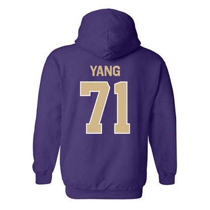 Washington - NCAA Football : Ah Deong Yang - Classic Shersey Hooded Sweatshirt-1