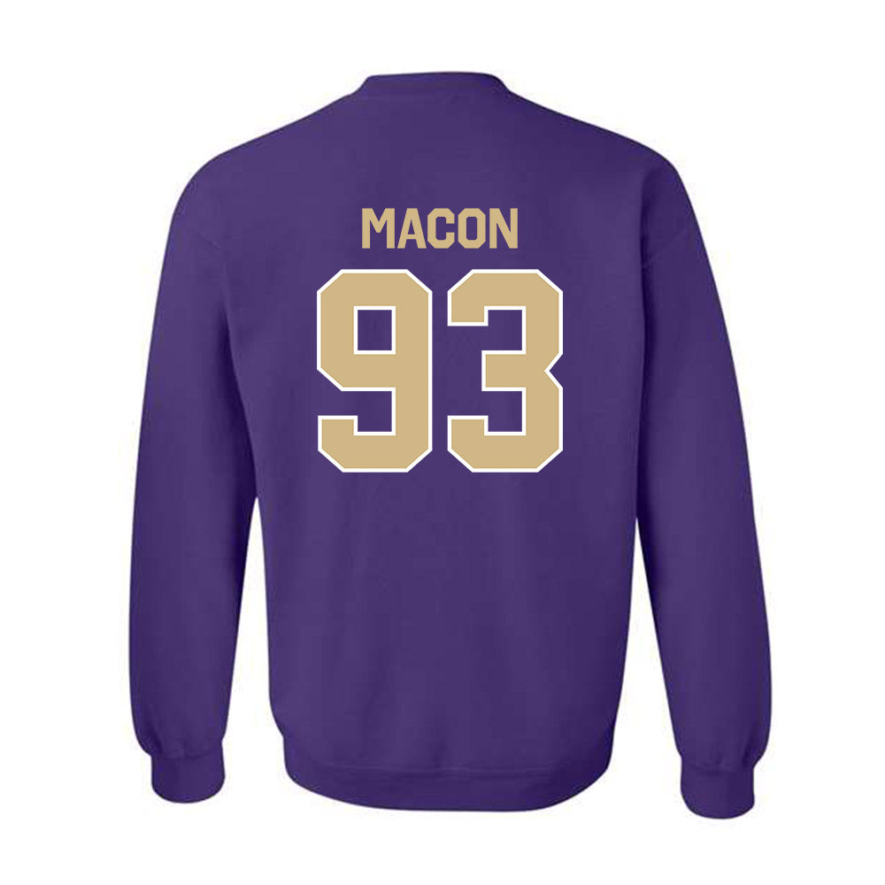 Washington - NCAA Football : Dominic Macon - Classic Shersey Crewneck Sweatshirt-1