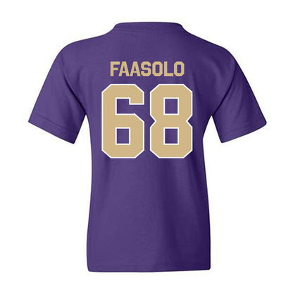 Washington - NCAA Football : Soane Faasolo - Classic Shersey Youth T-Shirt-1