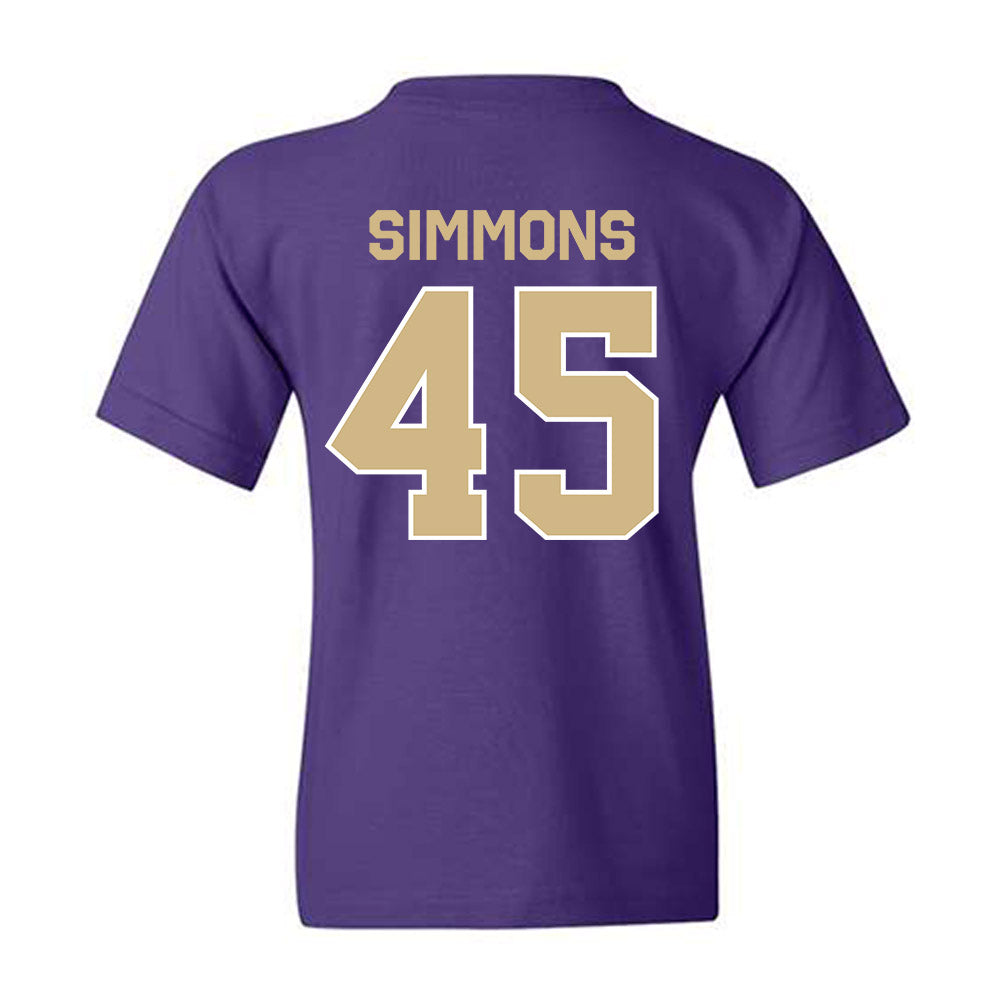 Washington - NCAA Football : Austin Simmons - Classic Shersey Youth T-Shirt-1