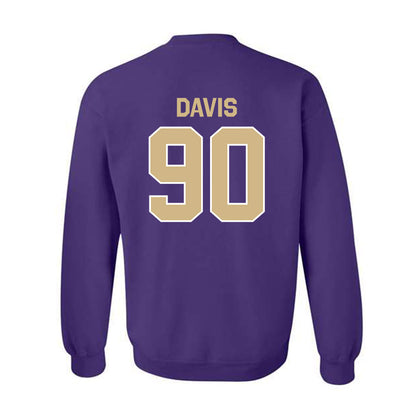 Washington - NCAA Football : Elinneus Davis - Classic Shersey Crewneck Sweatshirt-1