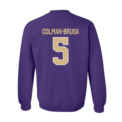 Washington - NCAA Football : Derek Colman-Brusa - Classic Shersey Crewneck Sweatshirt-1