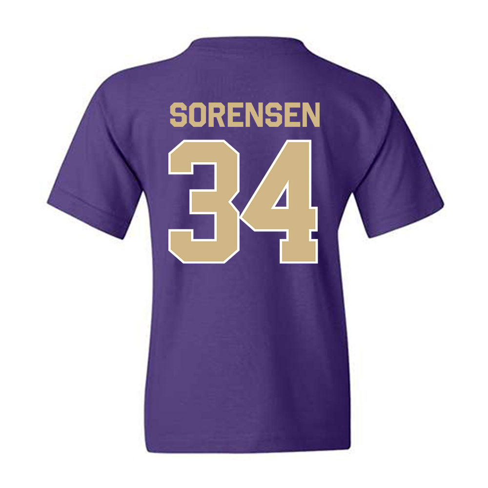 Washington - NCAA Baseball : Noah Sorensen - Classic Shersey Youth T-Shirt-1