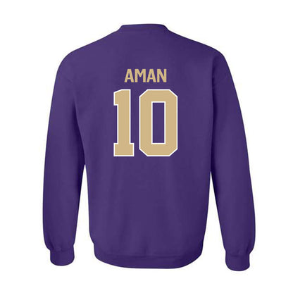 Washington - NCAA Men's Soccer : Richie Aman - Classic Shersey Crewneck Sweatshirt-1