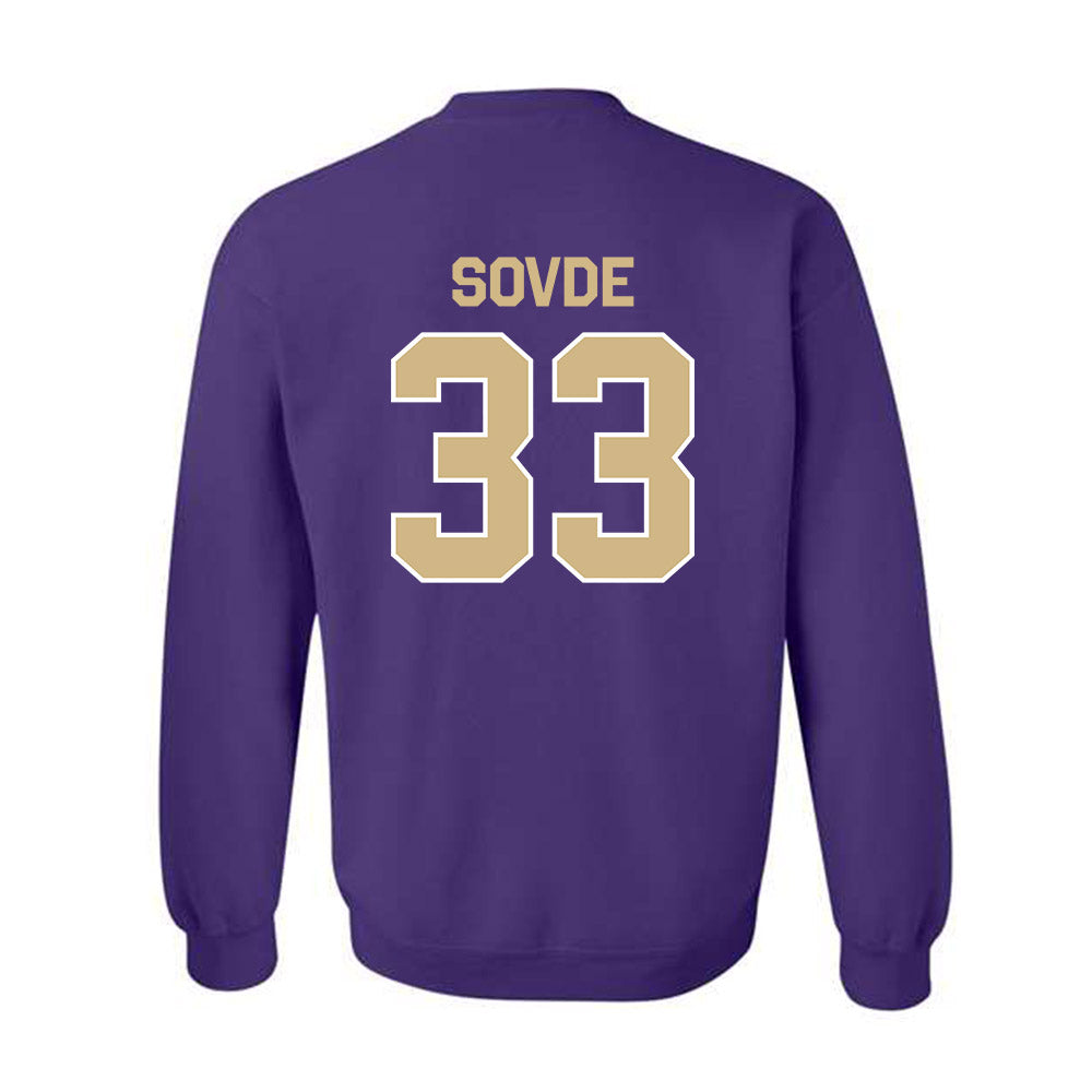 Washington - NCAA Men's Soccer : Chad Sovde - Classic Shersey Crewneck Sweatshirt-1