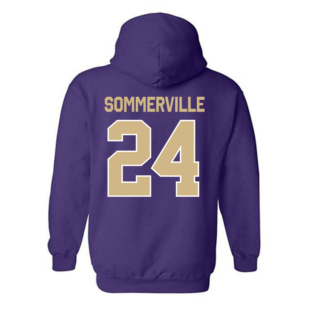 Washington - NCAA Men's Basketball : Lathan Sommerville - Classic Shersey Hooded Sweatshirt-1