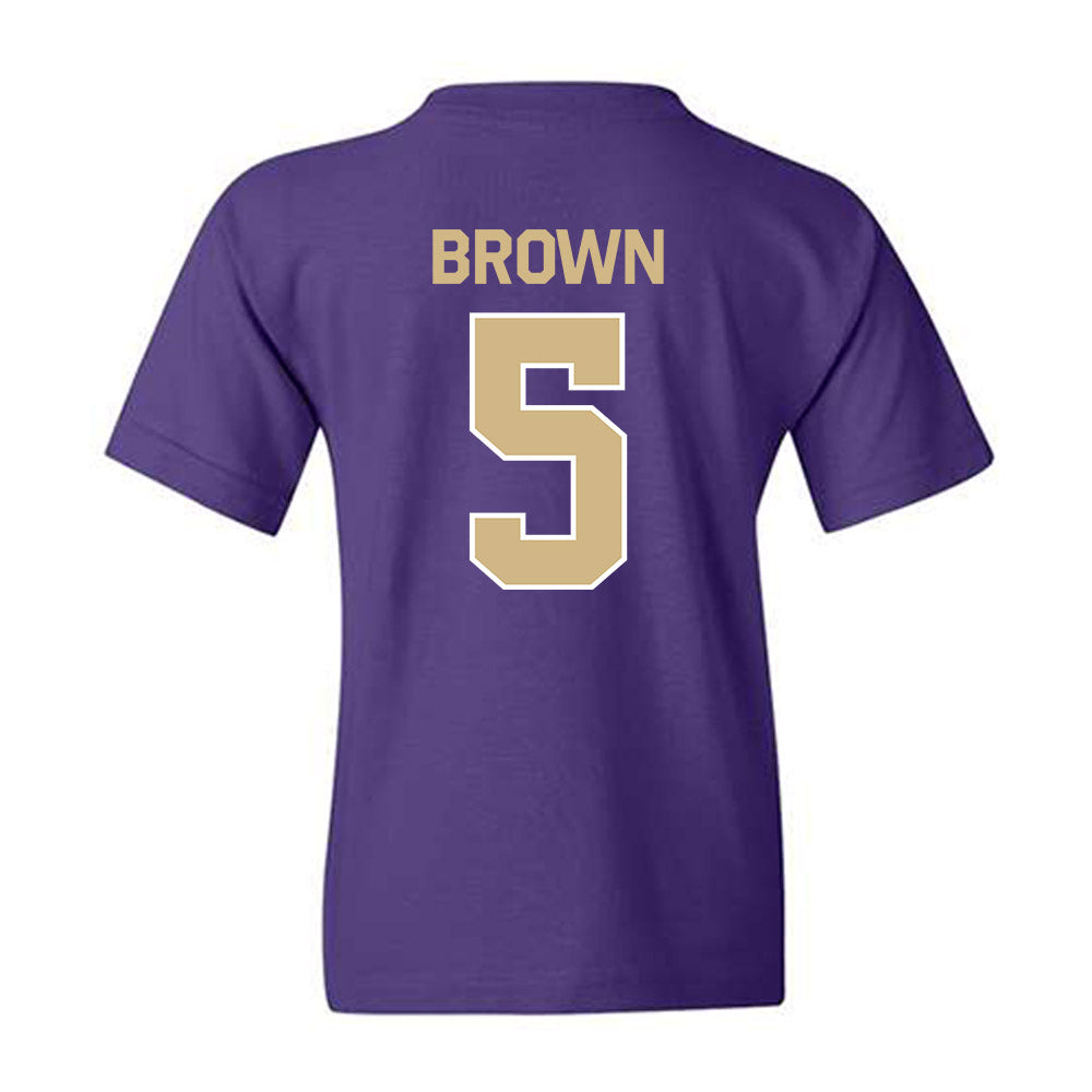 Washington - NCAA Women's Basketball : Teagan Brown - Classic Shersey Youth T-Shirt-1