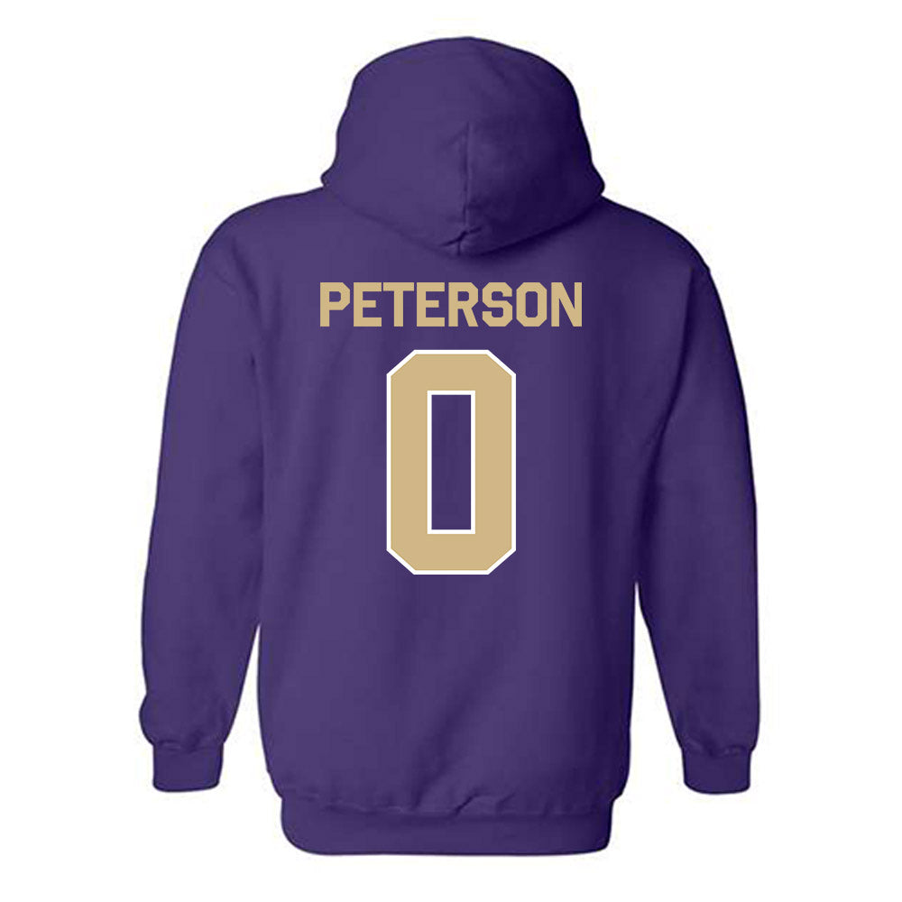 Washington - NCAA Men's Basketball : Quimari Peterson - Classic Shersey Hooded Sweatshirt-1