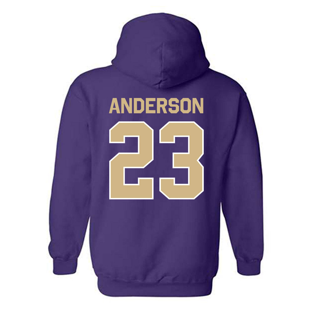 Washington - NCAA Women's Basketball : Olivia Anderson - Classic Shersey Hooded Sweatshirt-1