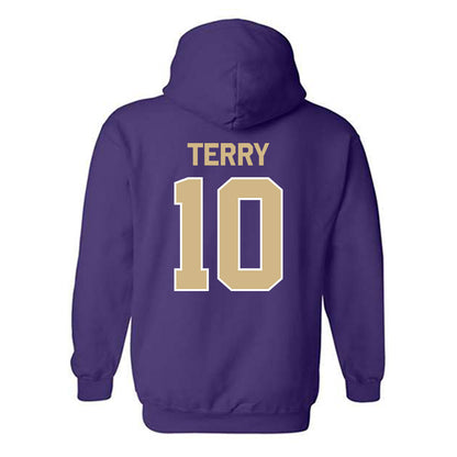 Washington - NCAA Baseball : Braeden Terry - Classic Shersey Hooded Sweatshirt-1