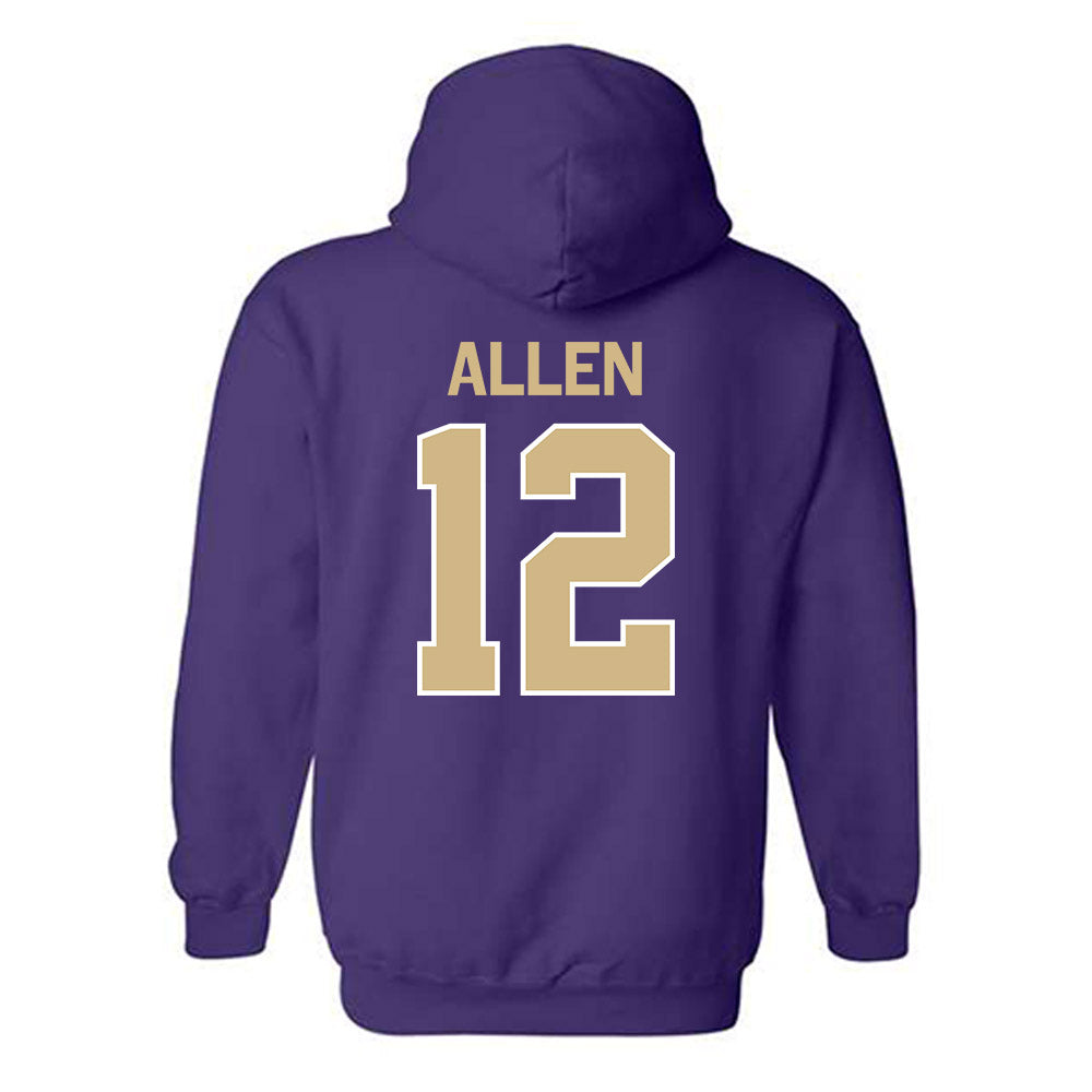 Washington - NCAA Beach Volleyball : Teila Allen - Classic Shersey Hooded Sweatshirt-1