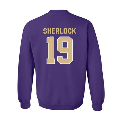 Washington - NCAA Men's Soccer : Mikey Sherlock - Classic Shersey Crewneck Sweatshirt-1