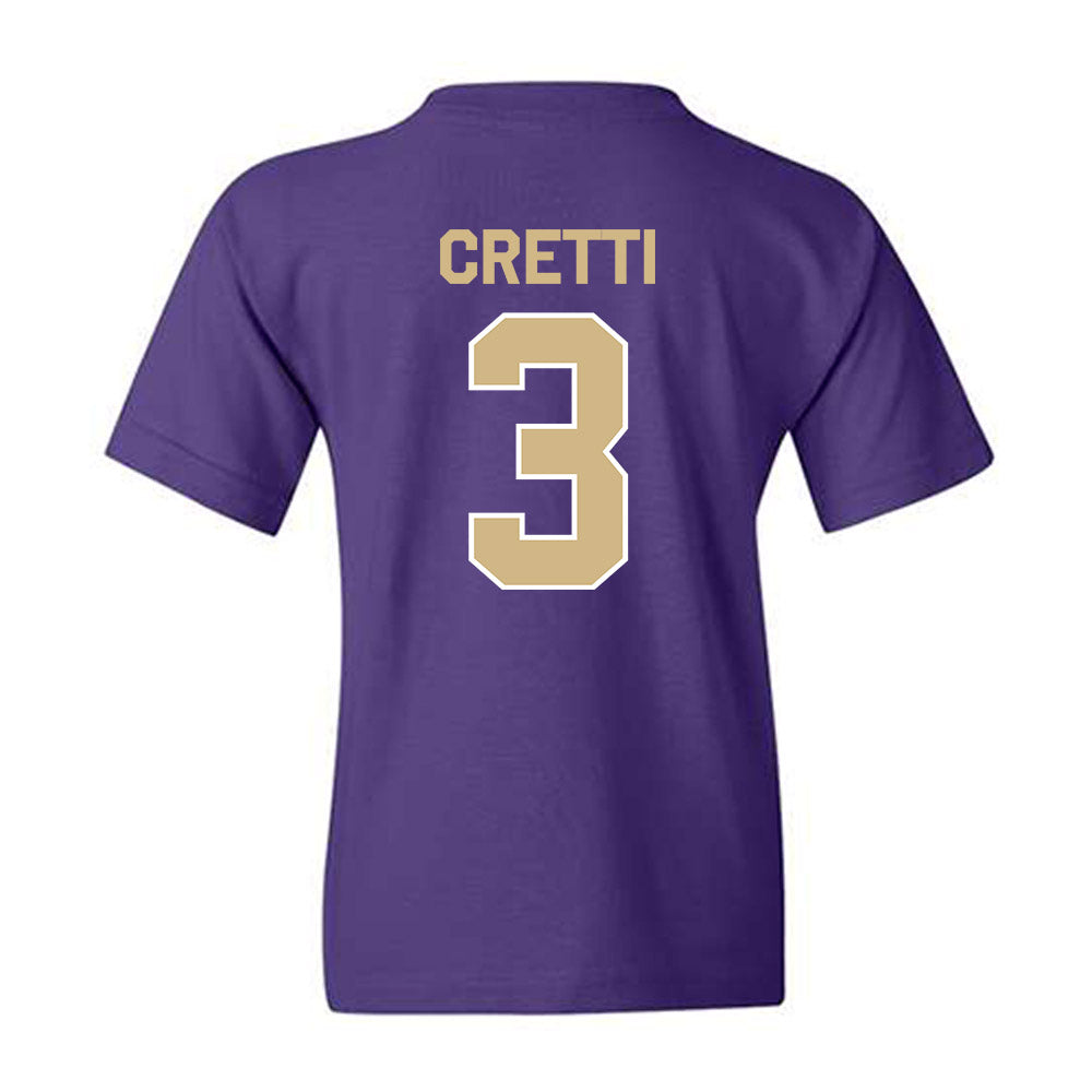 Washington - NCAA Baseball : Chase Cretti - Classic Shersey Youth T-Shirt-1