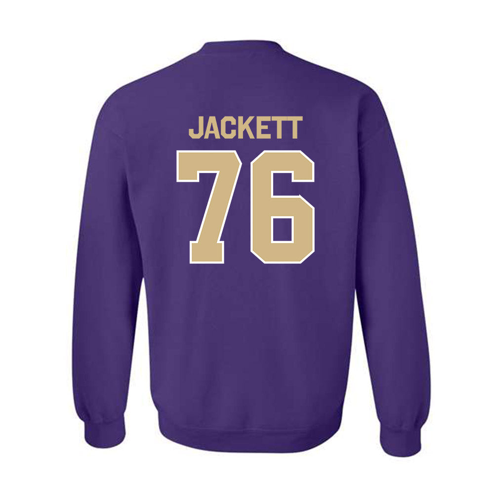 Washington - NCAA Football : Elishah Jackett - Classic Shersey Crewneck Sweatshirt-1