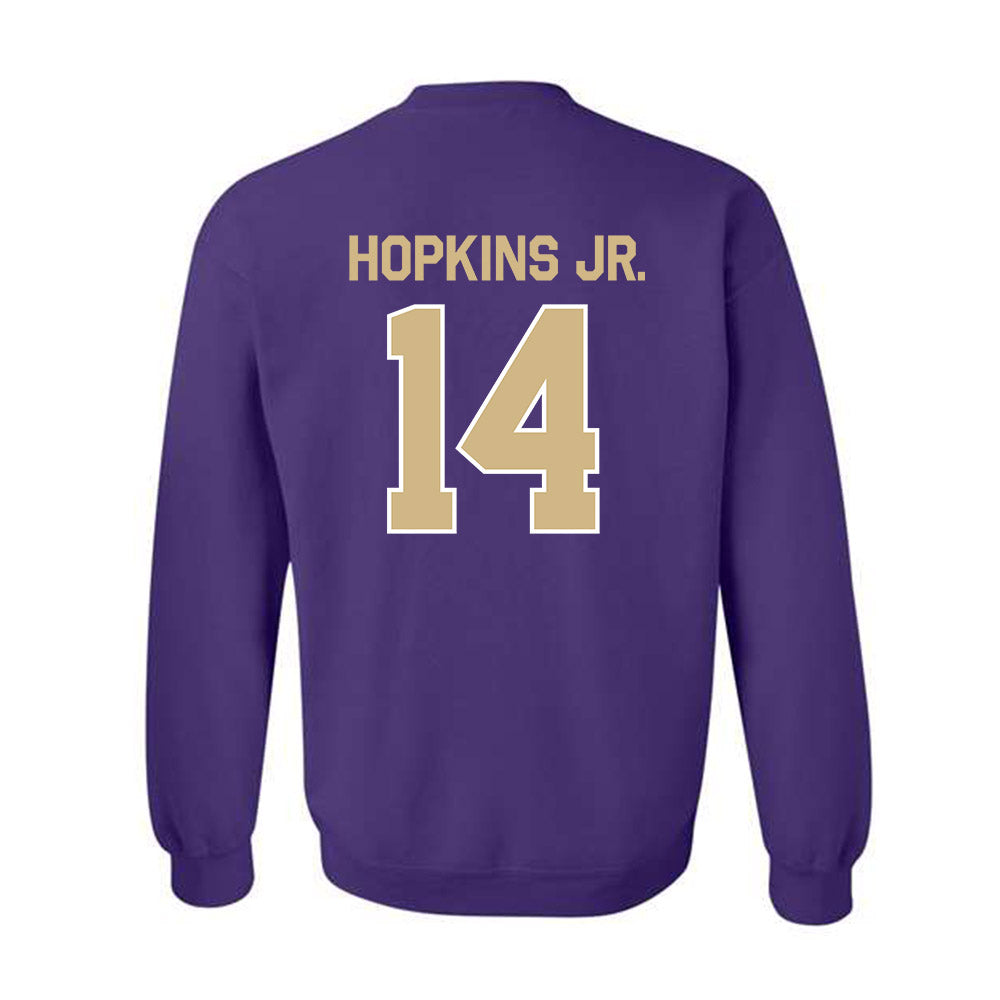 Washington - NCAA Football : Milton Hopkins Jr. - Classic Shersey Crewneck Sweatshirt-1