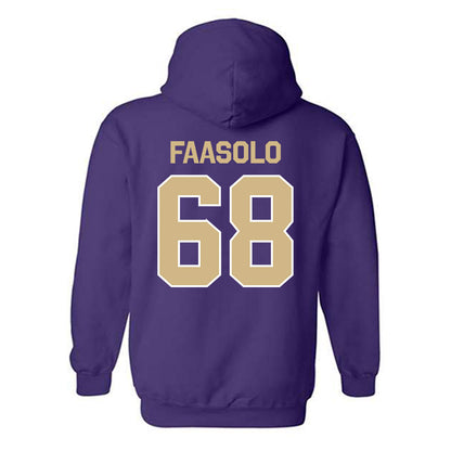 Washington - NCAA Football : Soane Faasolo - Classic Shersey Hooded Sweatshirt-1