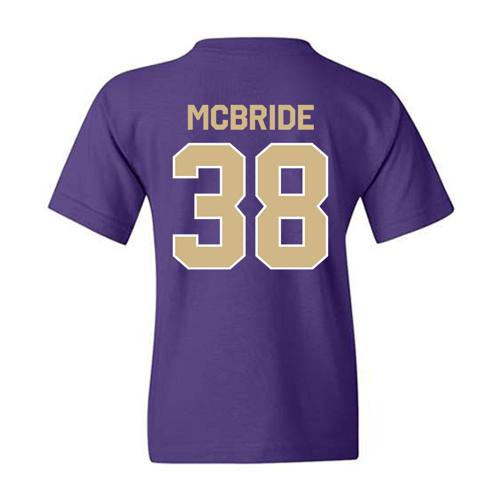 Washington - NCAA Baseball : Cooper McBride - Classic Shersey Youth T-Shirt-1