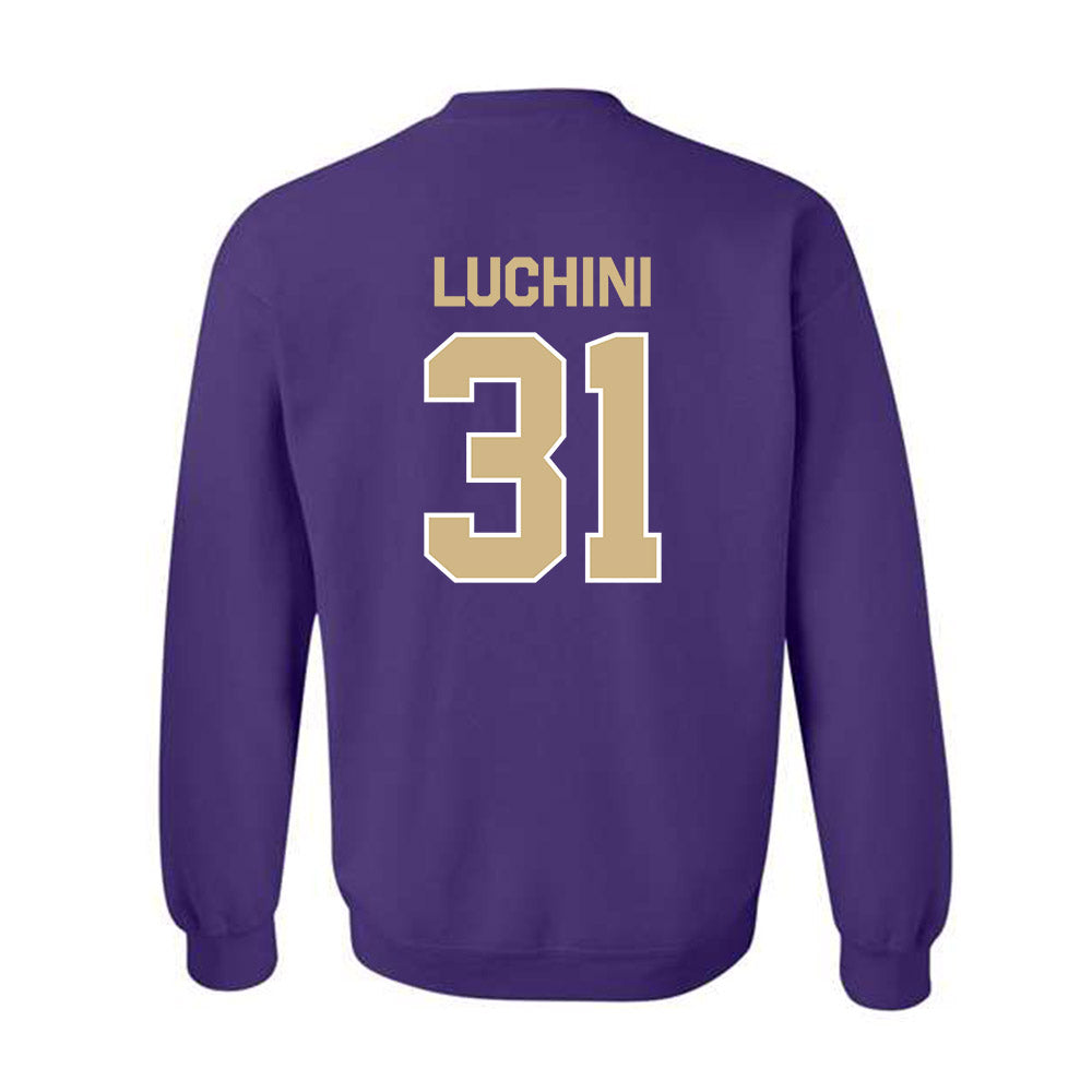 Washington - NCAA Football : Luke Luchini - Classic Shersey Crewneck Sweatshirt-1
