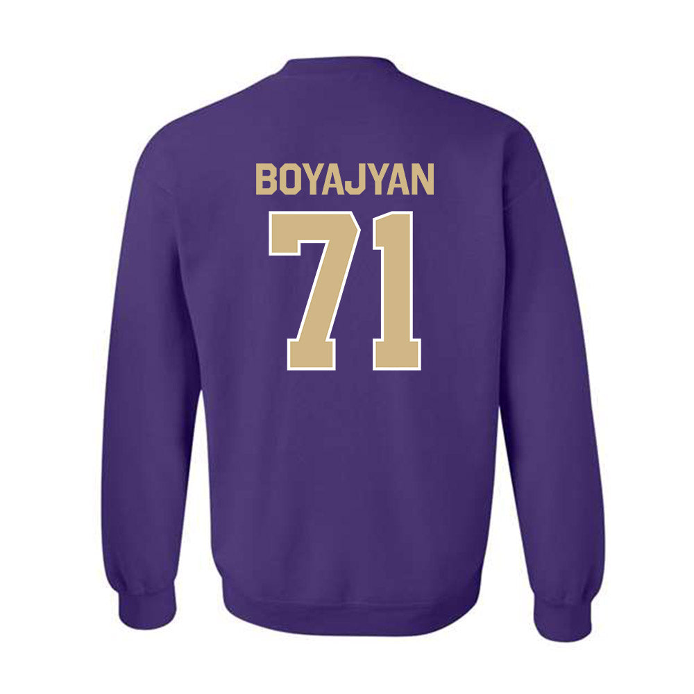 Washington - NCAA Football : Davit Boyajyan - Classic Shersey Crewneck Sweatshirt-1