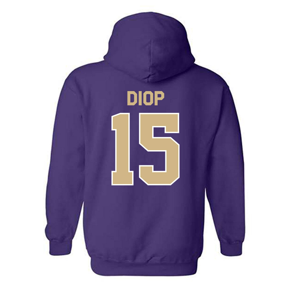 Washington - NCAA Men's Soccer : Mani Diop - Classic Shersey Hooded Sweatshirt-1