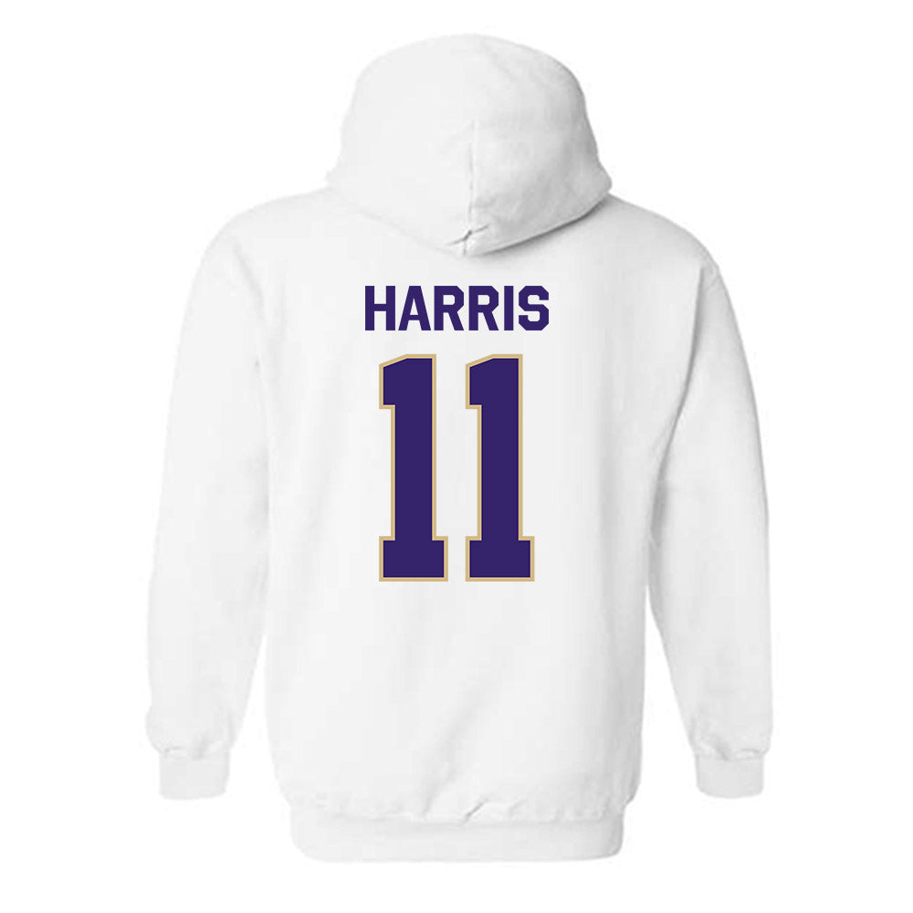 Washington - NCAA Football : Marcus Harris - Classic Shersey Hooded Sweatshirt-1