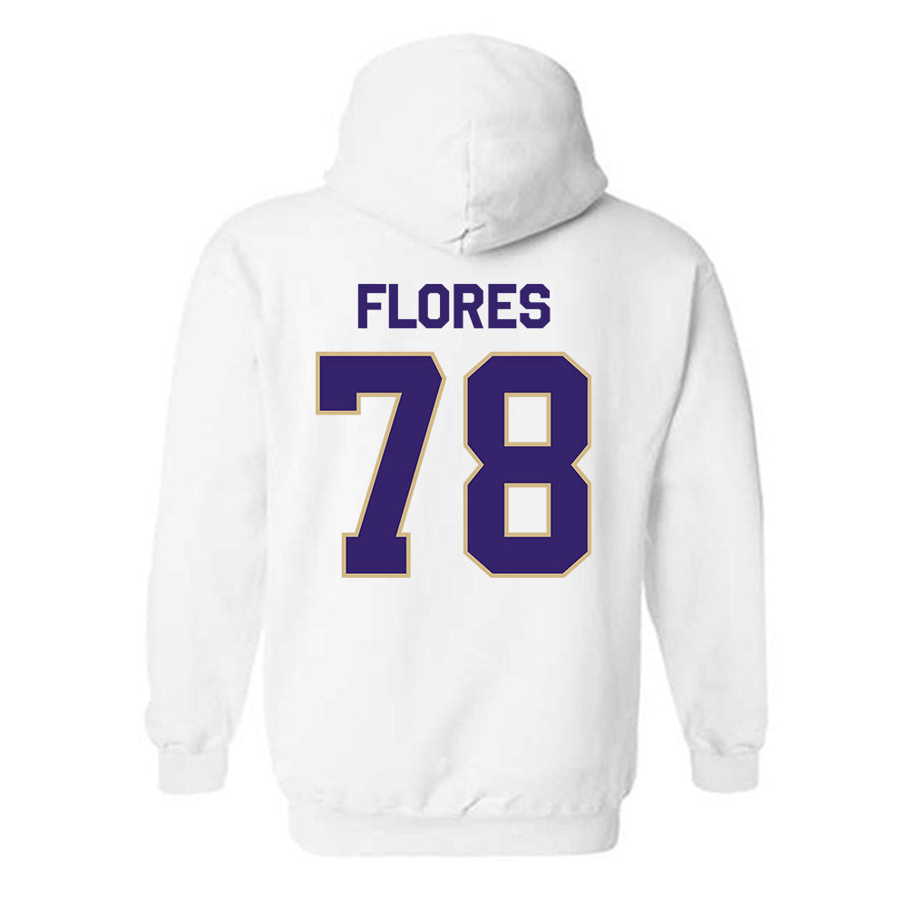 Washington - NCAA Football : Jake Flores - Classic Shersey Hooded Sweatshirt-1