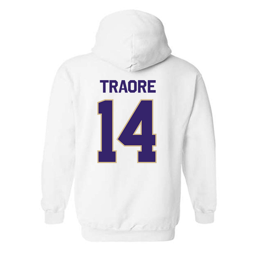 Washington - NCAA Men's Basketball : Mady Traore - Classic Shersey Hooded Sweatshirt-1