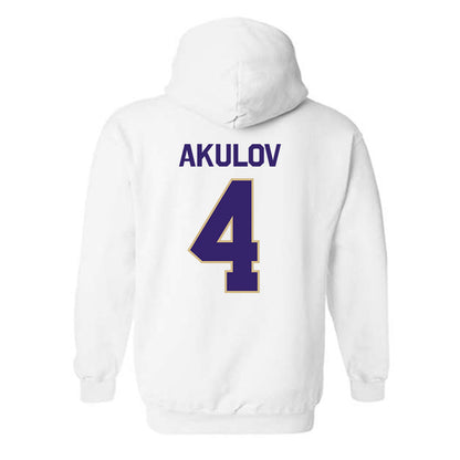 Washington - NCAA Men's Soccer : Egor Akulov - Classic Shersey Hooded Sweatshirt-1