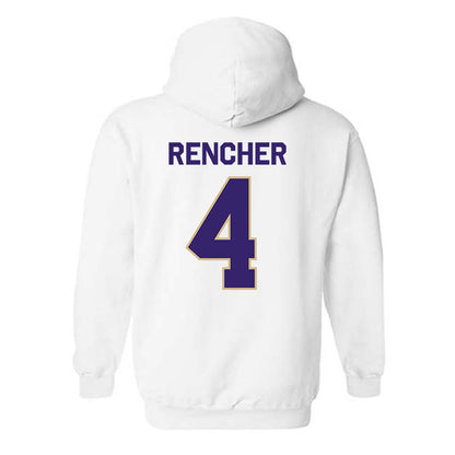 Washington - NCAA Men's Basketball : Jasir Rencher - Classic Shersey Hooded Sweatshirt-1