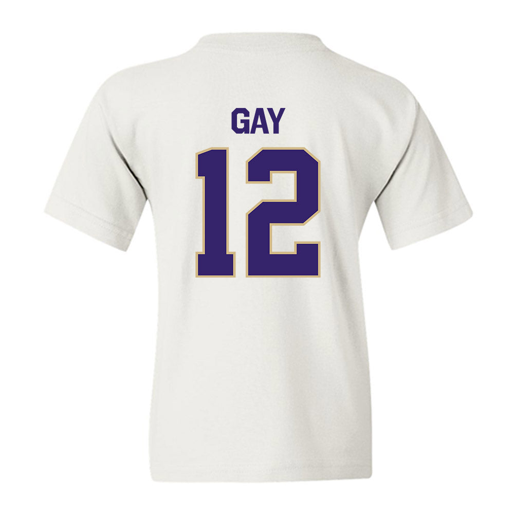 Washington - NCAA Men's Soccer : Carter Gay - Classic Shersey Youth T-Shirt-1