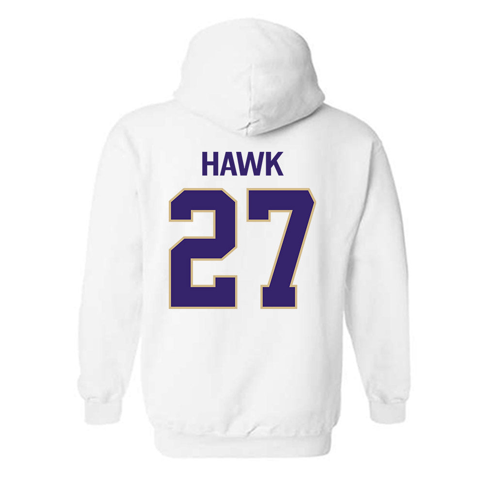Washington - NCAA Men's Soccer : Levi Hawk - Classic Shersey Hooded Sweatshirt-1