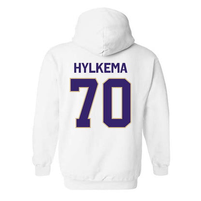 Washington - NCAA Football : Justin Hylkema - Classic Shersey Hooded Sweatshirt-1