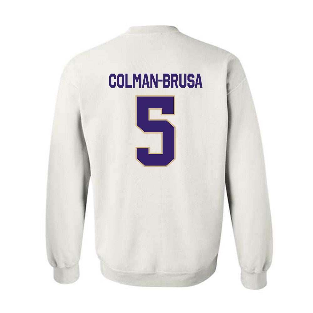 Washington - NCAA Football : Derek Colman-Brusa - Classic Shersey Crewneck Sweatshirt-1