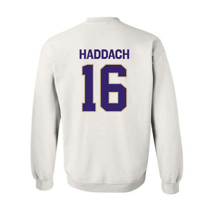 Washington - NCAA Women's Soccer : Nadira Haddach - Classic Shersey Crewneck Sweatshirt-1