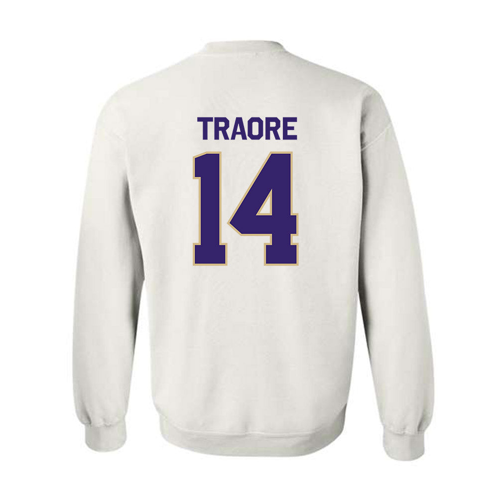 Washington - NCAA Men's Basketball : Mady Traore - Classic Shersey Crewneck Sweatshirt-1