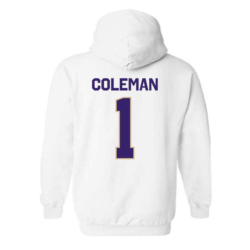 Washington - NCAA Football : Jonah Coleman - Classic Shersey Hooded Sweatshirt-1