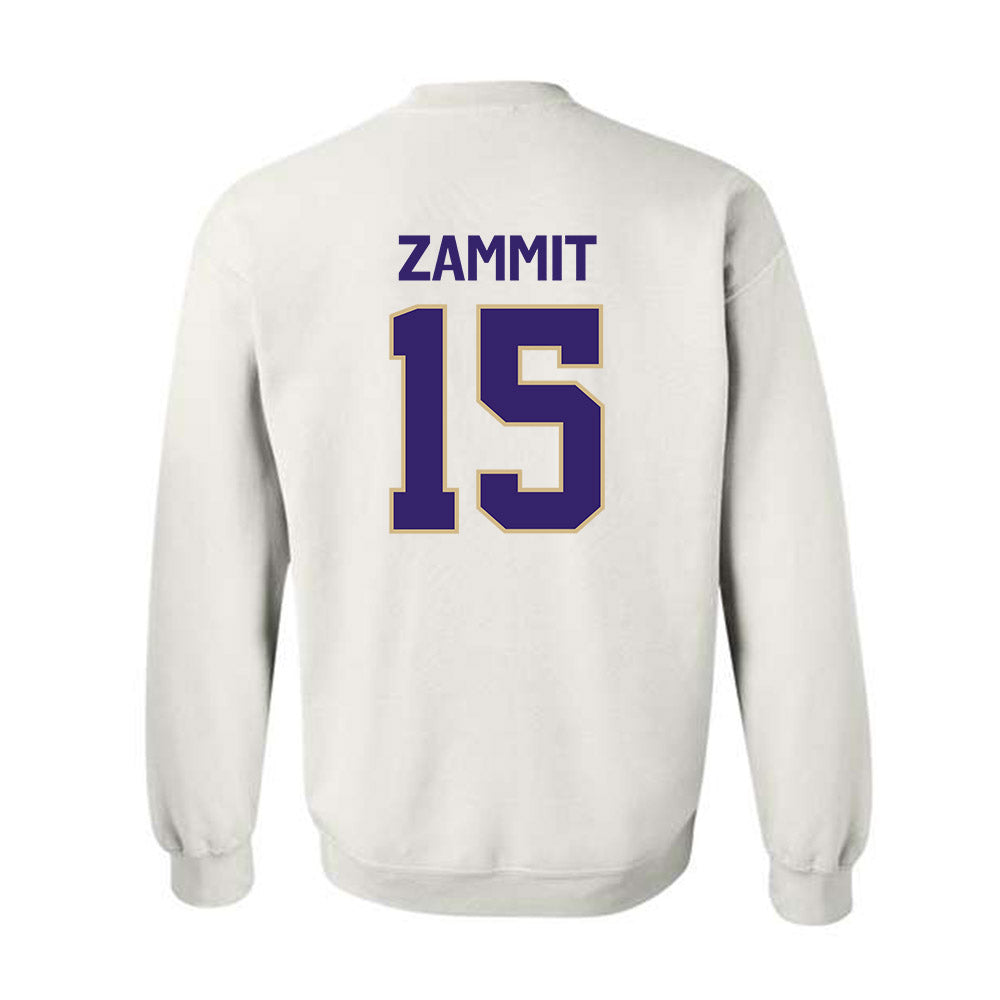 Washington - NCAA Football : Derek Zammit - Classic Shersey Crewneck Sweatshirt-1