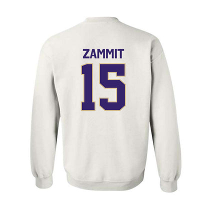 Washington - NCAA Football : Derek Zammit - Classic Shersey Crewneck Sweatshirt-1