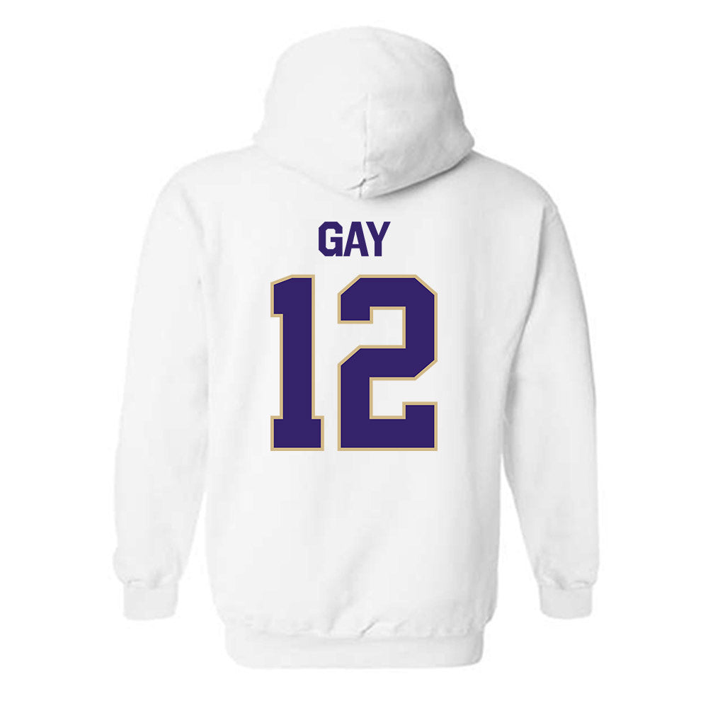 Washington - NCAA Men's Soccer : Carter Gay - Classic Shersey Hooded Sweatshirt-1