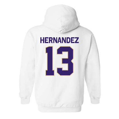 Washington - NCAA Men's Soccer : Kevin Hernandez - Classic Shersey Hooded Sweatshirt-1