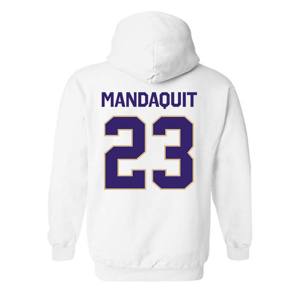 Washington - NCAA Men's Basketball : JJ Mandaquit - Classic Shersey Hooded Sweatshirt-1