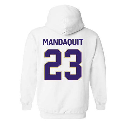 Washington - NCAA Men's Basketball : JJ Mandaquit - Classic Shersey Hooded Sweatshirt-1