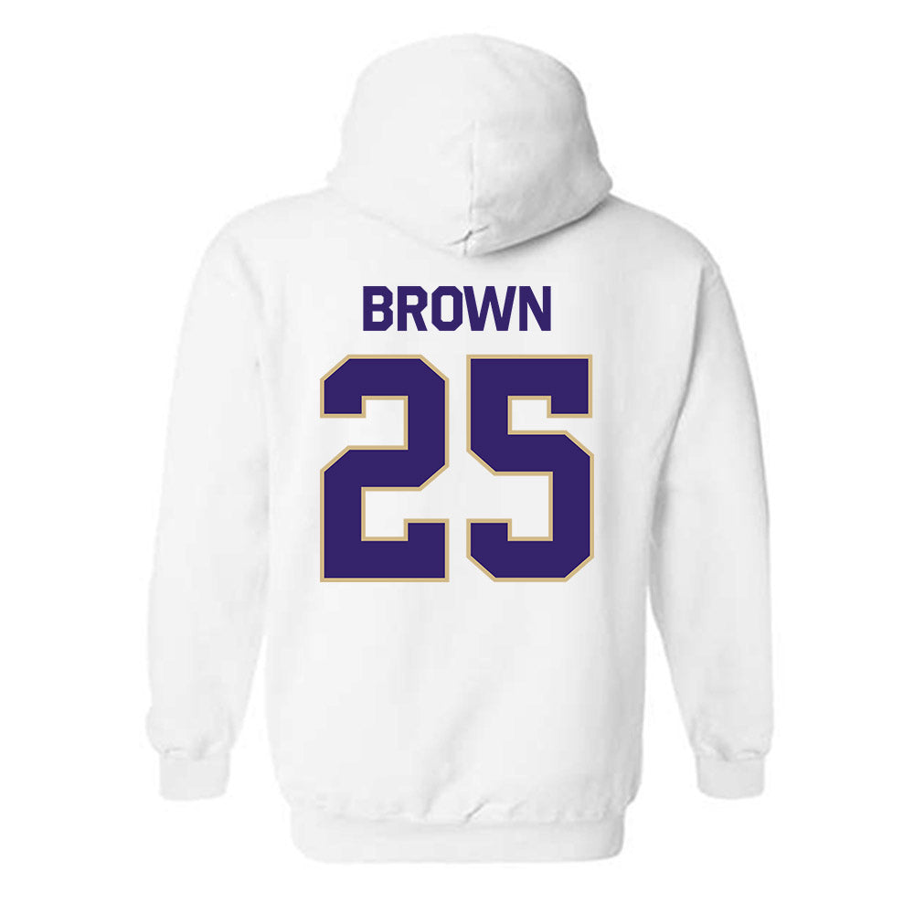 Washington - NCAA Beach Volleyball : MayaMay Brown - Classic Shersey Hooded Sweatshirt-1