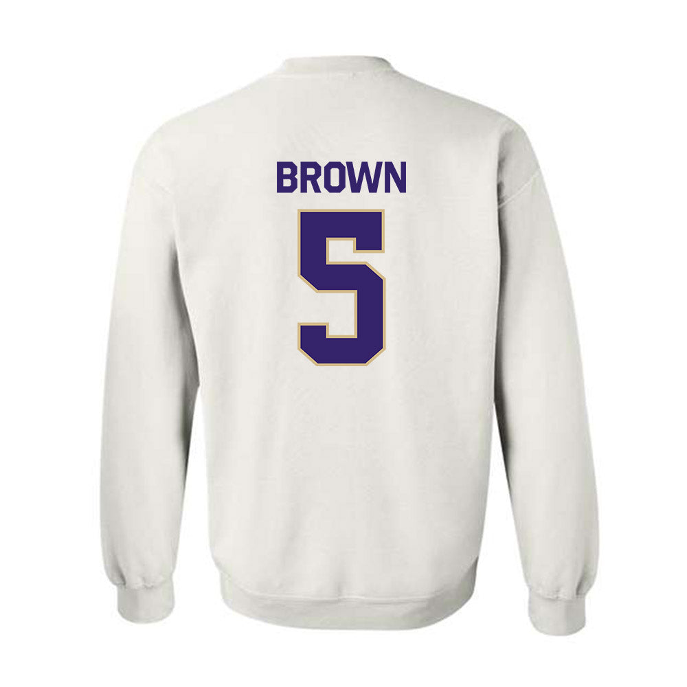 Washington - NCAA Women's Basketball : Teagan Brown - Classic Shersey Crewneck Sweatshirt-1